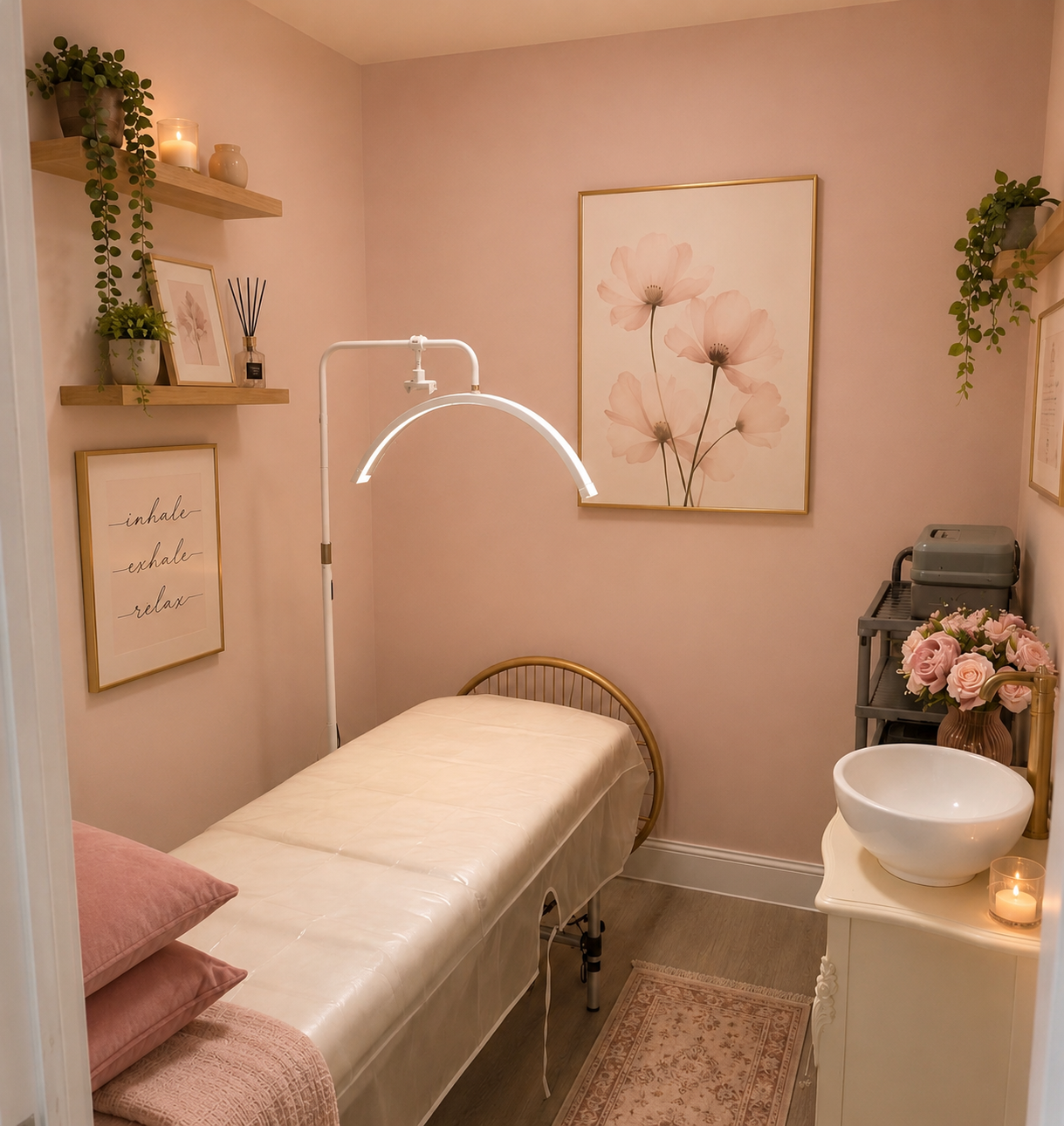Soft luxury treatment room